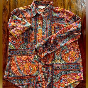 Very colorful Jones of New York blouse size Large